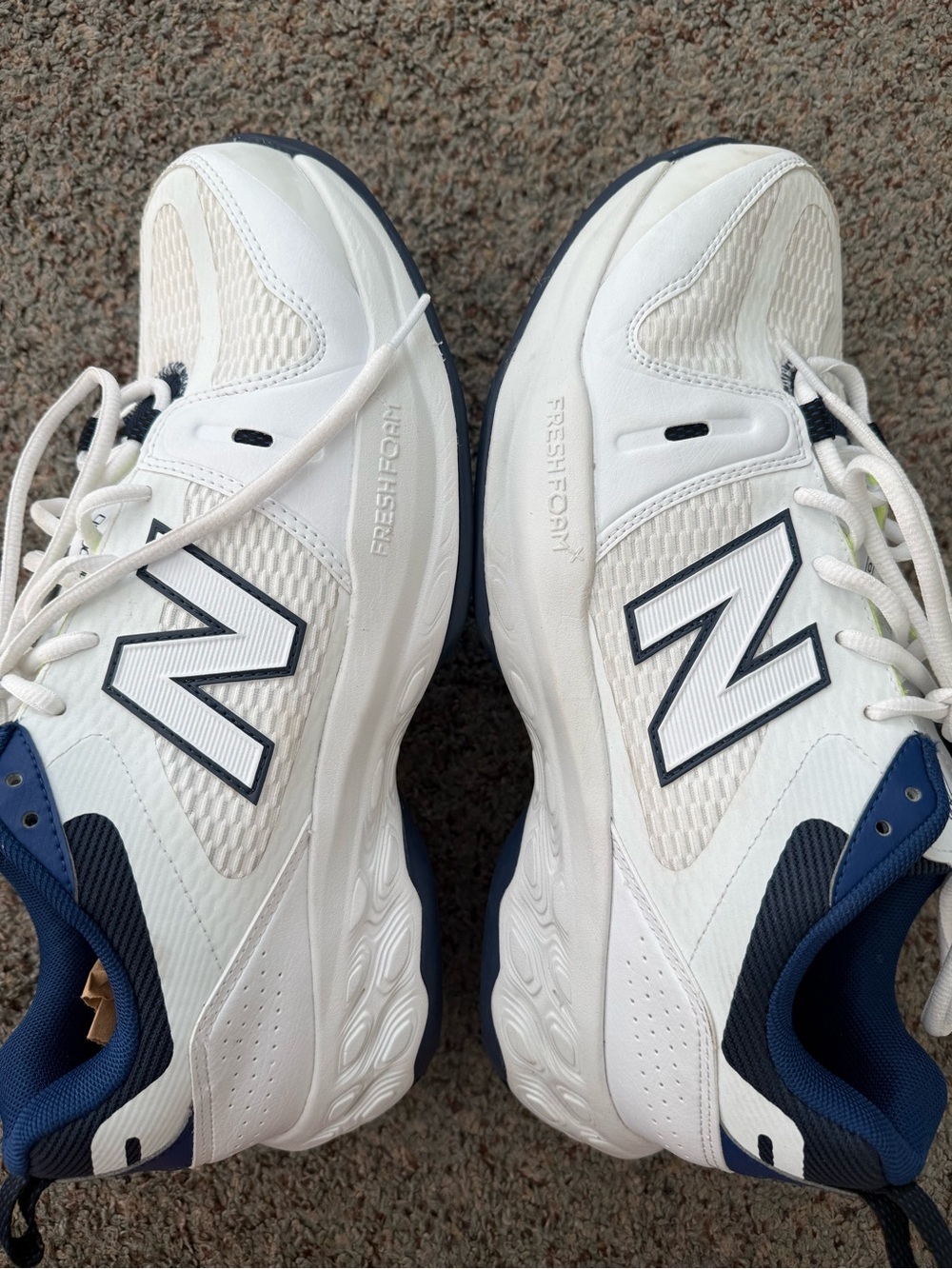 New Balance Fresh Foam X 1007 Men’s Size 11.5 Tennis Shoes, White/Blue/sea Salt - Picture 10 of 17